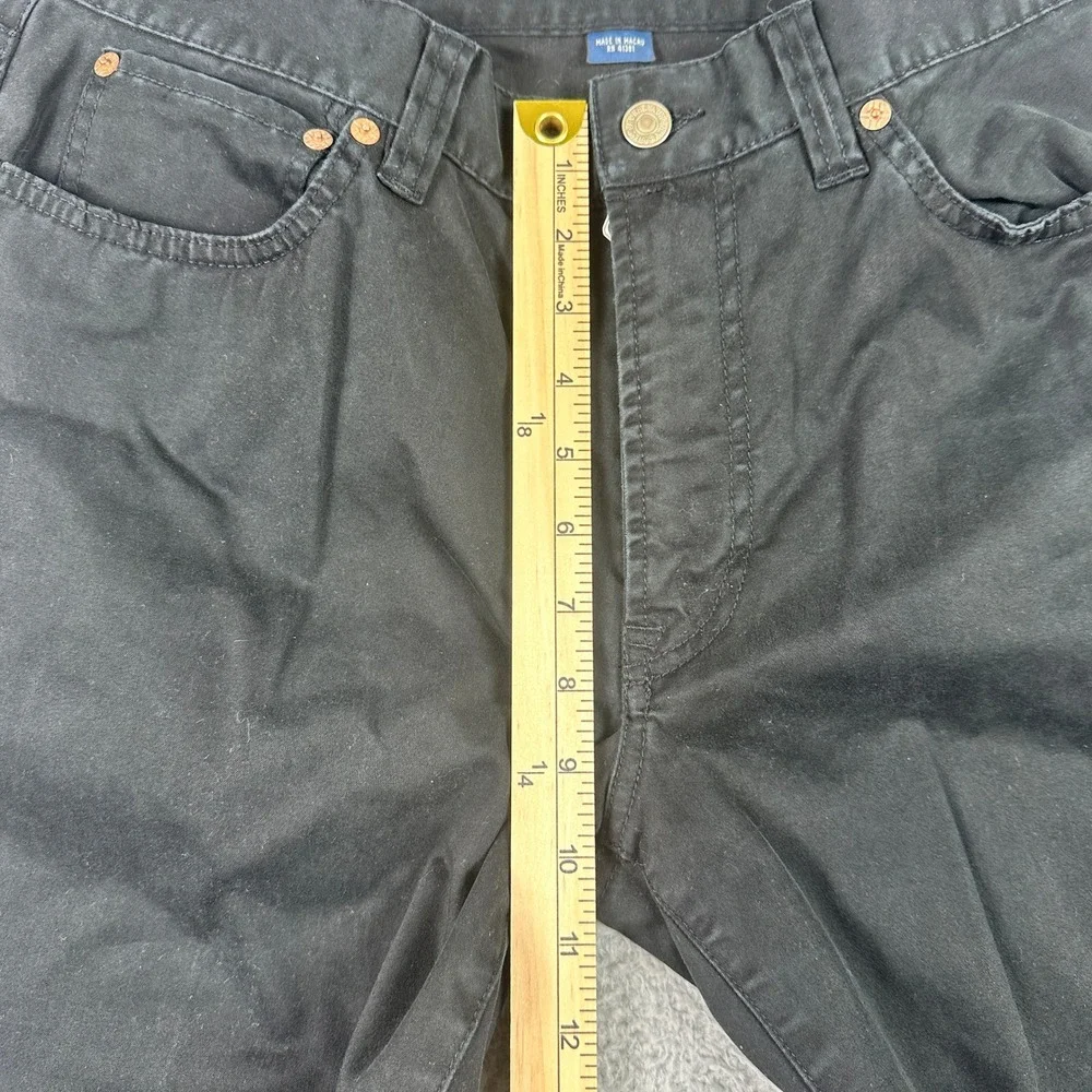 Polo Ralph Lauren Vintage 750 Bootcut Pants Men 33x32 (Fits 33x29) Black Stretch